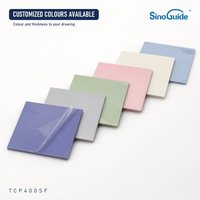 SinoGuide TCP400SF Thermal Pad Bebas Silikon 4.0W/m.k Tanpa Minyak Berlumpuh, Non-Siloksana untuk Elektronik Sensitif GPU Baterai EV CPU