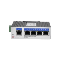 Switch Ethernet Gigabit Industriel Mini Économique Non Géré 10 Gbit/s à 5 Ports Cuivre avec Rail DIN, Équipement Réseau Full-Duplex