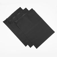 Sacs à fermeture éclair en PE noir mat avec logo personnalisé imprimé, pour vêtements, chaussettes, chaussures, en plastique givré avec soufflet latéral, fermeture éclair, recyclables