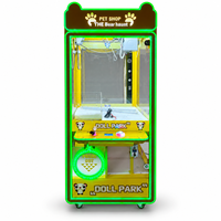 Machine à griffes LED néon pour peluches, jeu de distribution de prix d'arcade avec lumières colorées pour parcs d'attractions et centres commerciaux