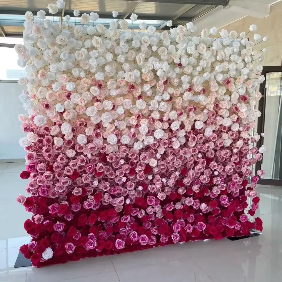 Große 8ft x 8ft künstliche Blumen wand Hintergrund rolle für Hochzeit & Muttertag Dekorationen Blumen arrangements Dekoration Set