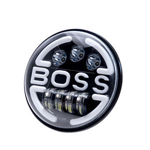 7 pouces <span class=keywords><strong>BOSS</strong></span> LED moto clignotant phare salut/Lo faisceau pour Harley Road King Wrangler Honda Hornet Suzuki Yamaha - Product Image 2