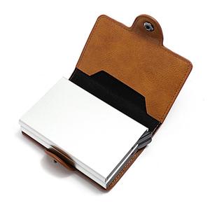 Titular de la tarjeta de crédito de identificación antirrobo promocional Porte Carte Thin Aluminio Metal Carteras Estuche de bolsillo Titular de la tarjeta bancaria - Product Image 6