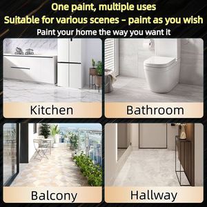 Pintura Renovadora Multisuperficie, Revestimiento que Cambia de Color para Azulejos y Cerámica, Pintura para Reacabado de Pisos de Vidrio Esmerilado para Cocina y Baño - Product Image 3