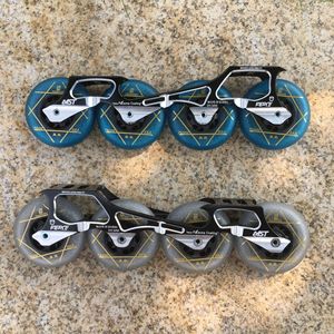 Roue de patin à roulettes en ligne de quatrième génération à neuf roues, frein en PU résistant à l'usure, frein fantaisie, frein spécial - Product Image 3