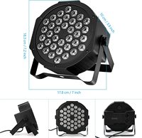Projecteur LED PAR OEM DMX 18/36/54 LED, changeant de couleur, pour DJ, mariage, événement, fête, concert, éclairage de scène LED RGB dimmable avec fonction stroboscopique