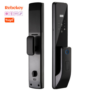 Maison intelligente Serrure à empreinte digitale WiFi Tuya App avec mot de passe numérique Carte-clé Entrée sans clé Appartement Hôtel Serrure intelligente Porte - Product Image 1