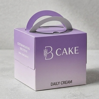 Boîte Cadeau Haut de Gamme à Poignée Dégradée, Emballage Premium pour Desserts, Personnalisable avec Logo pour Gâteaux, Pâtisseries et Bonbons – Offre Spéciale