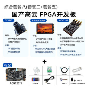 Carte de développement FPGA Xiaomeige Gowin, caméra OV5640 + ADC haute vitesse double canal 10 bits, acquisition d'images et de données, W1016 - Product Image 3