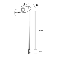 Nouveau projecteur LED à angle de faisceau réglable pour vitrine à bijoux, CRI90 3W, éclairage de vitrine LED personnalisable