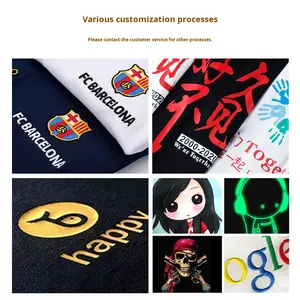 Camiseta de manga corta de algodón puro para verano Publicidad de secado rápido Uniforme cultural Ropa DE TRABAJO personalizada Logotipo impreso Sólido 180 gramos - Product Image 4