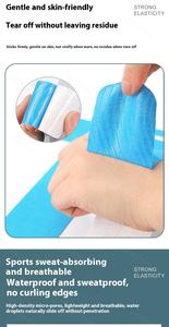 Plester atletik pereda nyeri lutut, Tape bebas lateks antiair & elastis, adem - Product Image 4