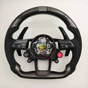 Volante de Fibra de Carbono de Alta Calidad para <span class=keywords><strong>Audi1</strong></span> R8 TT 2008 a 2012, Volante de Fibra de Carbono para Escape - Product Image 1