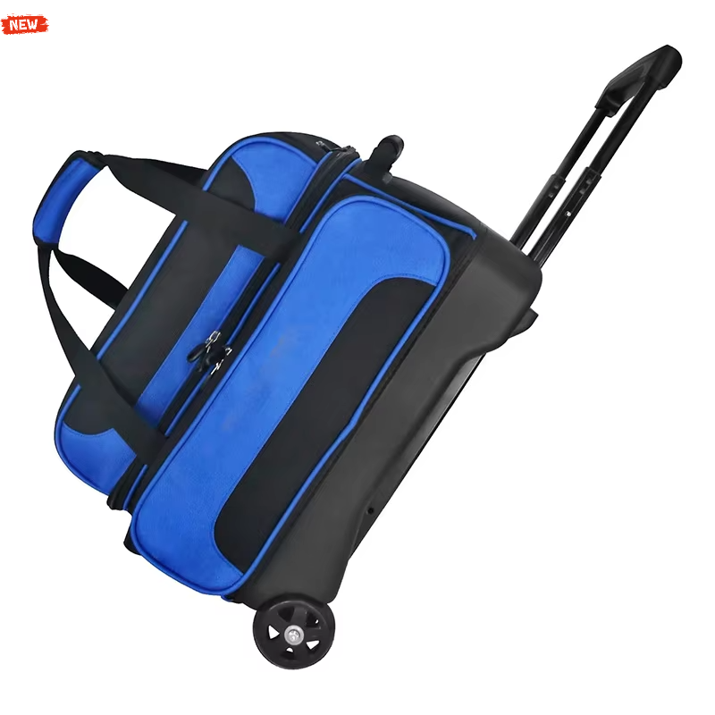 Oversized Accessory Pocket 2-ball Bowling Bag With Separate Compartment For Shoes Up To Us Mens Size 15 Racket Bags
