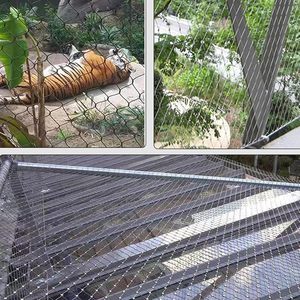 Stainless Steel <b>Wire</b> Rope Net 304 Snap Woven <b>Mesh</b> Handrail Guardrail Protection Safety - Product Image 4
