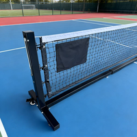 Red de Pickleball con Estructura de Postes con Ruedas, de Instalación Rápida, Personalizable, Duradera, de Tubo Galvanizado, para Interiores y Exteriores