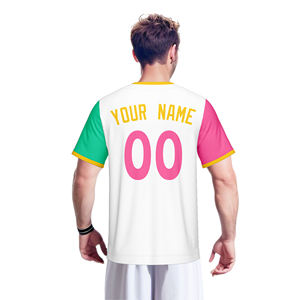 Vente en gros de maillots de <span class=keywords><strong>baseball</strong></span> personnalisés en polyester 100% à transfert thermique, séchage rapide, respirant, col en V, 260g, chemises de <span class=keywords><strong>baseball</strong></span> pour hommes, adultes - Product Image 2