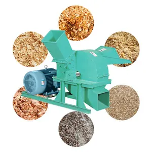 china factory sale big output log coconut shell bamboo wood making sawdust shaving machine wood crusher on sale