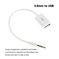 Auto MP3 3,5mm Stecker AUX Audio Stecker Buchse zu USB 2.0 Buchse Konverter Kabel Kopfhörer Kabel Hochwertiges PVC für Auto