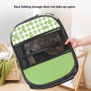 דפוס מוצק חתול הריון חדר משלוח מלא להגדיר באופן מלא עם כפתור סגירה עיצוב נוח עבור ציוד לחיות מחמד - Product Image 4