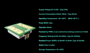 Pdlux PD-V21 Microondas Módulo Sensor 24.125GHz Sensor ISM-Band K Doppler <span class=keywords><strong>Radar</strong></span> Intruder Detectores <span class=keywords><strong>Detector</strong></span> De Movimento Fabricante - Product Image 3
