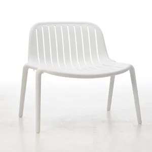 Modern Style Plastic Outdoor Garden Patio Occasional Designer Chairs PP Material