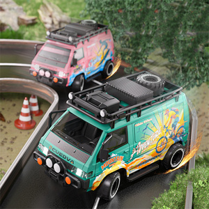 Voiture RC <span class=keywords><strong>1</strong></span>:<span class=keywords><strong>24</strong></span> 2.4G 4WD Mini Bus <span class=keywords><strong>Drift</strong></span> Off-Road Racing Modèle en résine avec chargeur - Product Image 2