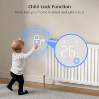 AVATTO Tuya Smart Life WIFI Válvula de radiador Controlador de temperatura Termostato de habitación Termostato programable Calefacción por suelo radiante