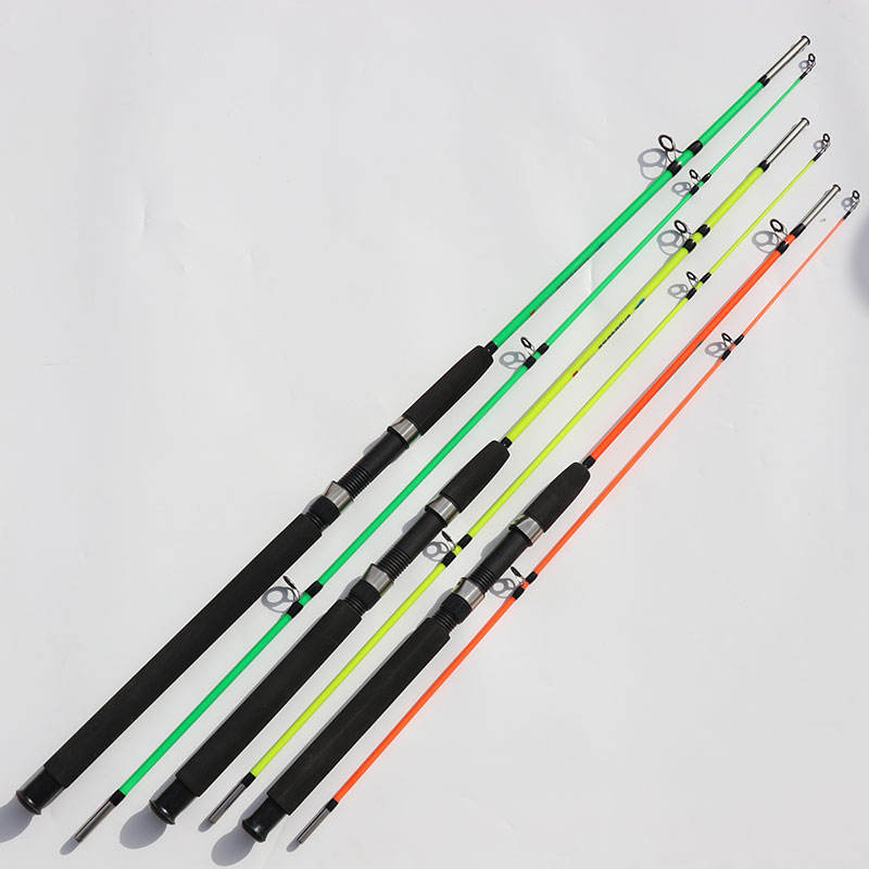 H-ton solide leurre canne à pêche, couleur en option