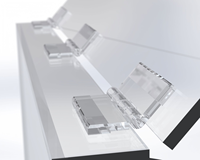 Maßge schneiderte Acryl Candy Box Kiosk Getreide Getreide Nüsse Vorrats behälter Süßigkeiten Glas Bulk Trocken futter Kunststoff behälter mit Klappdeckel