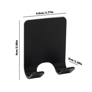 Support mural en plastique pour salle de bain, crochet de rangement, étagère pour rasoir, sans perçage, accessoires - Product Image 4