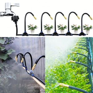 Buse d'atomisation rotative universelle 8 mm, arroseur réglable pour refroidissement et humidification, kit d'irrigation en plastique - Product Image 1