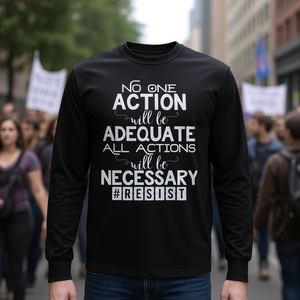 Camiseta de Manga Larga con Estampado de Frases de Marcha de Protesta Política, Camiseta Promocional - Product Image 2