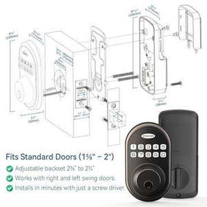 โซมอส สมาร์ท ดอร์ล็อคประตูเหล็กอัลลอยด์อะลูมิเนียม ป้องกันการแอบดูรหัส ลายนิ้วมือ รองรับแอพ ล็อคความปลอดภัยระดับบี - Product Image 3