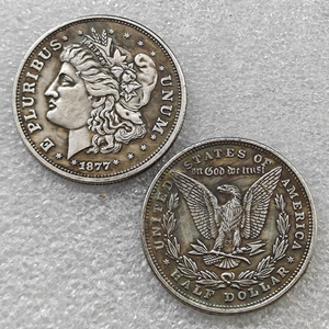 Pièces de monnaie commémoratives de style antique Morgan Half Dollar des États-Unis de 1877, cadeaux, décoration de la maison - Product Image 5