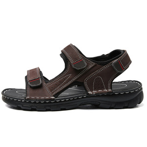 Sandales d'extérieur pour hommes, pantoufles antidérapantes à semelle épaisse et rembourrée, pantoufles douces pour la maison - Product Image 6