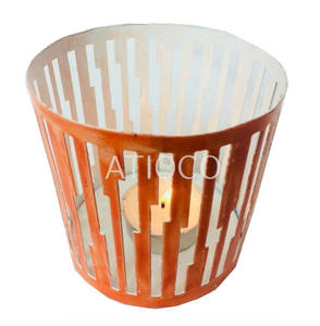 Yellow Iron Votive Candle <b>Holder</b> Modern Stylish Brass Candle Stand Yellow Smart Top Selling <b>Tealight</b> <b>Holder</b> - Product Image 4