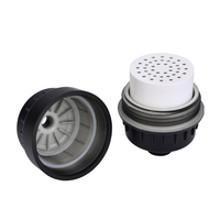 Filtre à eau de bain noir mat état de la peau élimine le filtre de pommeau de douche au fluorure de chlore pour salle de bain