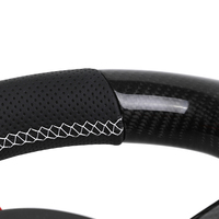 Volant en cuir semi-perforé M Performance avec fibre de carbone pour BMW F10 F22 F30 M3 F80 M4 F82 M2 F87 E70 E90 E92