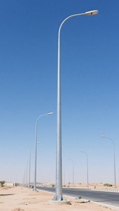 Hot Sale 6-22M Solar Steel Street <b>Light</b> Single Arm Double for Road Lighting Solar Lamp <b>Pole</b> for Urban Areas - Product Image 2