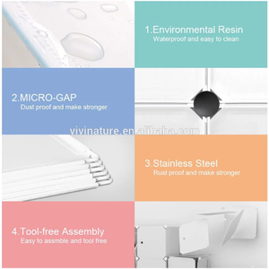 Plastic <strong>Cube</strong> <strong>Storage</strong> 6-<strong>cube</strong> Closet Organizer <strong>Storage</strong> Shelves <strong>Cubes</strong> Organizer Closet Cabinet Modular Book Shelf Organ DIY Plastic - Product Image 5