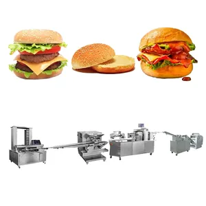 High Speed Fully Automatic Bread Production Line Commercial Hamburger Machine