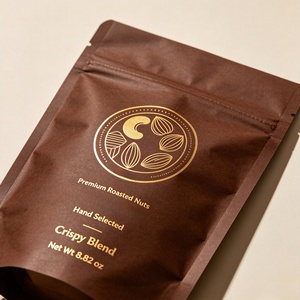 Sustainable Home <b>Compostable</b> Kraft Paper <b>Bag</b> with PBAT Interior Stand Up Pouch for Organic Snacks Custom Logo Wholesale - Product Image 3