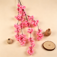 Harga Pabrik Ranting Bunga Sakura Tiruan Realistis dari Sutra, Semprotan Sakura Nordik untuk Dekorasi Rumah, Kantor, Thanksgiving, Natal