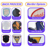 Patchs brodés personnalisés en gros, patchs logo en micro sergé de haute qualité pour vestes tissées