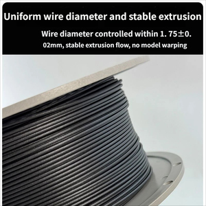 Filament d'impression 3D en fibre de carbone PPS-CF, haute rigidité, haute résistance, ignifuge, résistant à la chaleur, noir, 1,75 mm, 1 kg - Product Image 3
