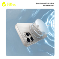 Coque de Téléphone ATB en PC Ondulé pour iPhone et Samsung