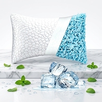 Oreiller cervical orthopédique rectangulaire moderne certifié OEKO YUE RISE avec couche de gel rafraîchissant en mousse à mémoire de forme pour les dormeurs latéraux