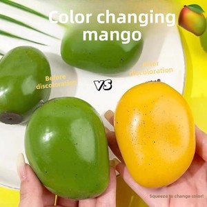Juguete Sensorial Antiestrés de Mango con Tecnología de Cambio de Color por Presión, Bola de Descompresión de Rebote Lento - Product Image 2