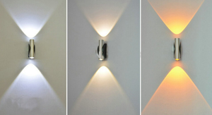 EU tiêu chuẩn 2W 6W AC85-265V lên và xuống dẫn đèn tường xuống Đèn treo tường trang trí phòng ánh sáng trong nhà ngắn thẳng Đèn tường - Product Image 5